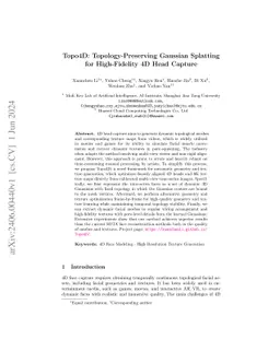 Topo4D: Topology-Preserving Gaussian Splatting for High-Fidelity 4D Head
  Capture