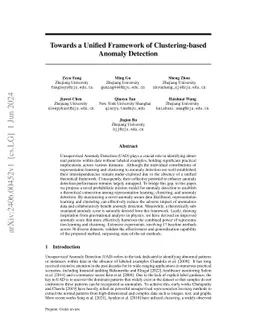 Towards a Unified Framework of Clustering-based Anomaly Detection