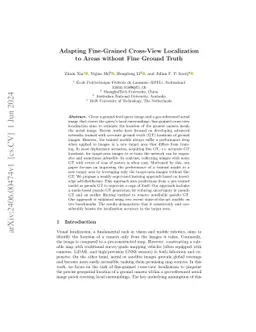 Adapting Fine-Grained Cross-View Localization to Areas without Fine
  Ground Truth