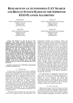 Research on an Autonomous UAV Search and Rescue System Based on the
  Improved