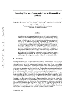 Learning Discrete Concepts in Latent Hierarchical Models