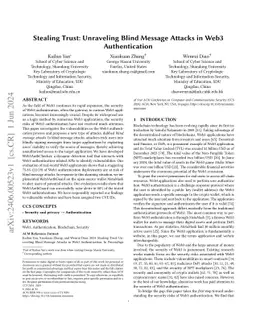 Stealing Trust: Unveiling Vulnerabilities in Web3 Authentication