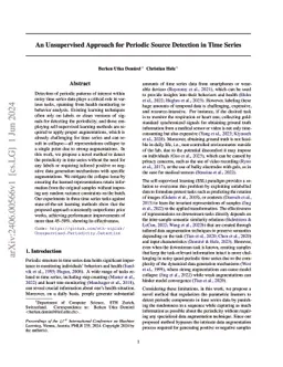 An Unsupervised Approach for Periodic Source Detection in Time Series
