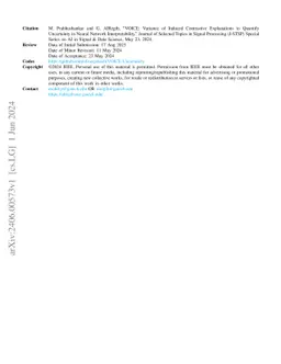 VOICE: Variance of Induced Contrastive Explanations to quantify
  Uncertainty in Neural Network Interpretability