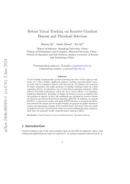 Robust Visual Tracking via Iterative Gradient Descent and Threshold
  Selection