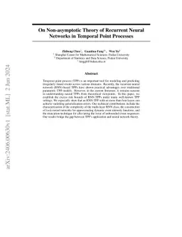 On Non-asymptotic Theory of Recurrent Neural Networks in Temporal Point
  Processes