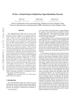 W-Net: A Facial Feature-Guided Face Super-Resolution Network