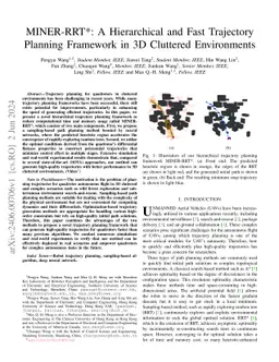MINER-RRT*: A Hierarchical and Fast Trajectory Planning Framework in 3D
  Cluttered Environments