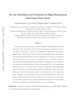 On the modelling and prediction of high-dimensional functional time
  series