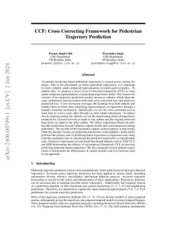 CCF: Cross Correcting Framework for Pedestrian Trajectory Prediction
