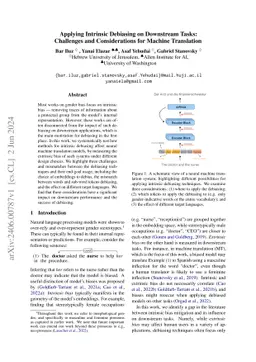 Applying Intrinsic Debiasing on Downstream Tasks: Challenges and
  Considerations for Machine Translation