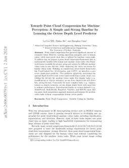 Towards Point Cloud Compression for Machine Perception: A Simple and
  Strong Baseline by Learning the Octree Depth Level Predictor