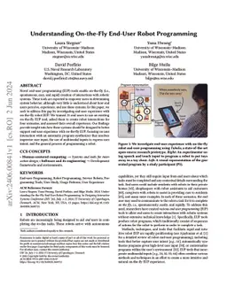 Understanding On-the-Fly End-User Robot Programming
