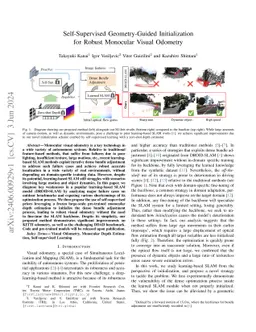 Self-Supervised Geometry-Guided Initialization for Robust Monocular Visual Odometry