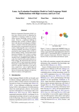 Luna: An Evaluation Foundation Model to Catch Language Model
  Hallucinations with High Accuracy and Low Cost