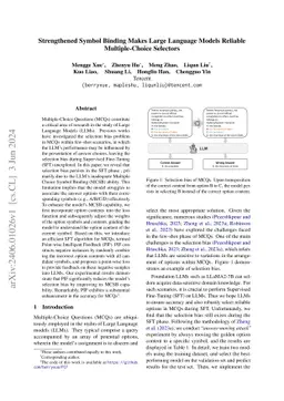 Strengthened Symbol Binding Makes Large Language Models Reliable
  Multiple-Choice Selectors