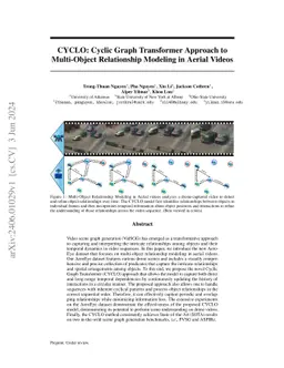CYCLO: Cyclic Graph Transformer Approach to Multi-Object Relationship
  Modeling in Aerial Videos