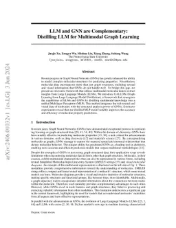 LLM and GNN are Complementary: Distilling LLM for Multimodal Graph
  Learning