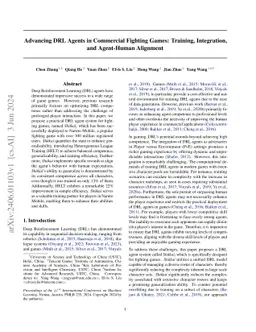 Advancing DRL Agents in Commercial Fighting Games: Training,
  Integration, and Agent-Human Alignment