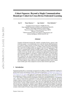 Cohort Squeeze: Beyond a Single Communication Round per Cohort in
  Cross-Device Federated Learning