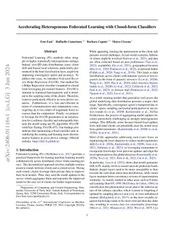 Accelerating Heterogeneous Federated Learning with Closed-form
  Classifiers