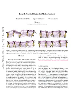 Towards Practical Single-shot Motion Synthesis