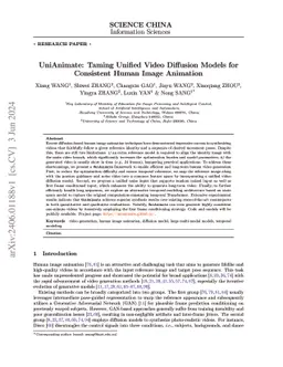 UniAnimate: Taming Unified Video Diffusion Models for Consistent Human
  Image Animation