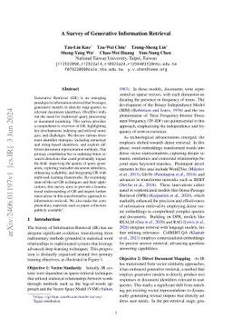 A Survey of Generative Information Retrieval