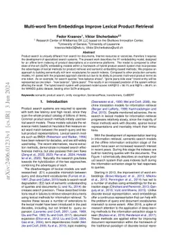 Multi-word Term Embeddings Improve Lexical Product Retrieval