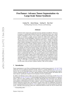 FreeTumor: Advance Tumor Segmentation via Large-Scale Tumor Synthesis