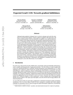 Expected Grad-CAM: Towards gradient faithfulness