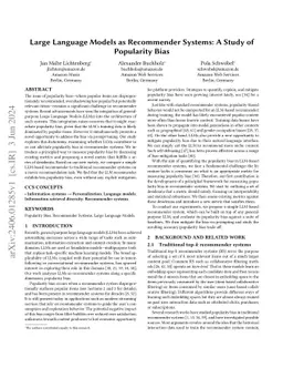 Large Language Models as Recommender Systems: A Study of Popularity Bias