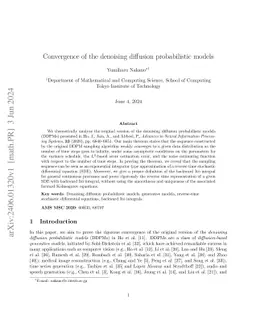 Convergence of the denoising diffusion probabilistic models for general noise schedules