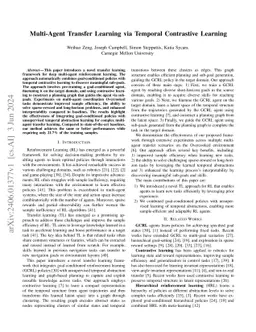 Multi-Agent Transfer Learning via Temporal Contrastive Learning