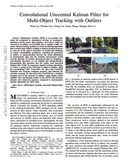 Convolutional Unscented Kalman Filter for Multi-Object Tracking with
  Outliers