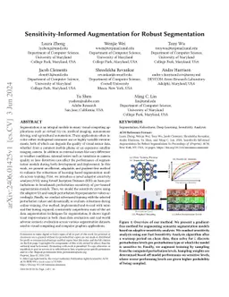Adaptive Sensitivity Analysis for Robust Augmentation against Natural Corruptions in Image Segmentation