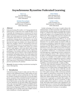 Asynchronous Byzantine Federated Learning