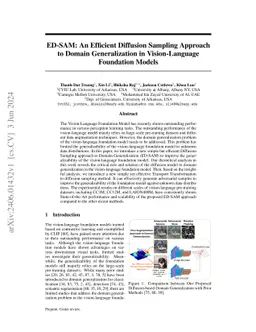 ED-SAM: An Efficient Diffusion Sampling Approach to Domain
  Generalization in Vision-Language Foundation Models