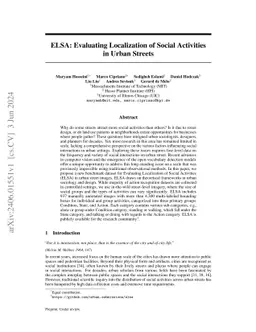 ELSA: Evaluating Localization of Social Activities in Urban Streets