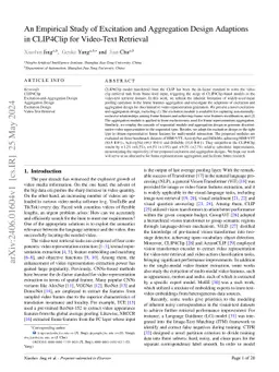 An Empirical Study of Excitation and Aggregation Design Adaptions in
  CLIP4Clip for Video-Text Retrieval