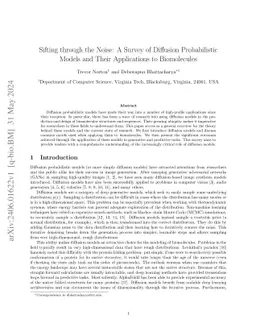 Sifting through the Noise: A Survey of Diffusion Probabilistic Models
  and Their Applications to Biomolecules