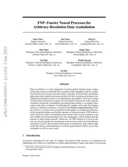 FNP: Fourier Neural Processes for Arbitrary-Resolution Data Assimilation