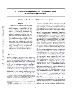 A Diffusion Model Framework for Unsupervised Neural Combinatorial Optimization