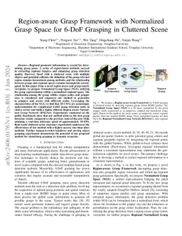 Region-aware Grasp Framework with Normalized Grasp Space for Efficient
  6-DoF Grasping