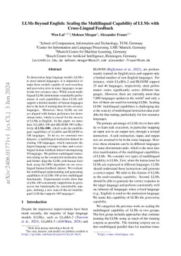 LLMs Beyond English: Scaling the Multilingual Capability of LLMs with
  Cross-Lingual Feedback