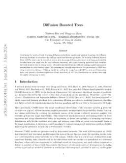 Diffusion Boosted Trees