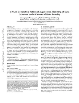GRAM: Generative Retrieval Augmented Matching of Data Schemas in the
  Context of Data Security