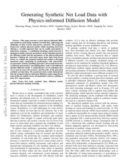 Generating Synthetic Net Load Data with Physics-informed Diffusion Model