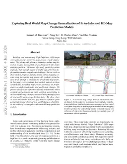 Exploring Real World Map Change Generalization of Prior-Informed HD Map
  Prediction Models