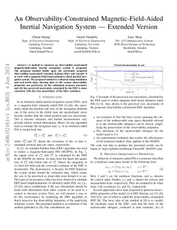 An Observability-Constrained Magnetic Field-Aided Inertial Navigation
  System -- Extended Version